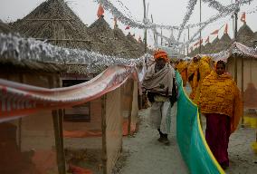 Devotees Prepare For India's Ayodhya Temple Opening