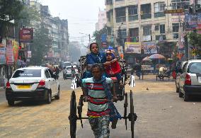 Daily Life In Kolkata, India