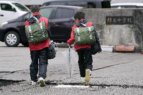 Students in Japan's quake-hit Noto Peninsula