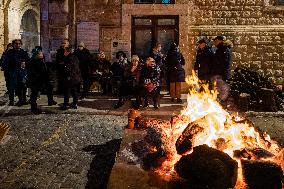 Bonfire Of St. Anthony In Giovinazzo