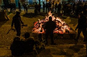 Bonfire Of St. Anthony In Giovinazzo