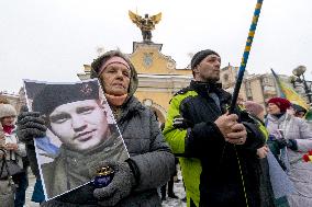 March in memory of first perished Heavenly Hundred Heroes in Kyiv