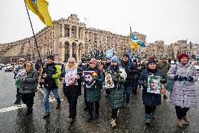 March in memory of first perished Heavenly Hundred Heroes in Kyiv