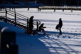 World's Largest Natural Ice Rink Reopens - Ottawa