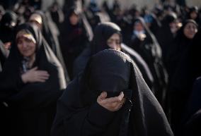 Funeral For Killed IRGC Quds Force Military Personnel In Tehran