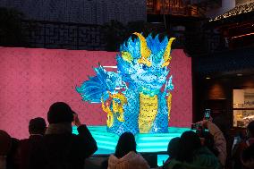 A Folk Lantern Festival at Yu Garden Shopping Aall in Shanghai