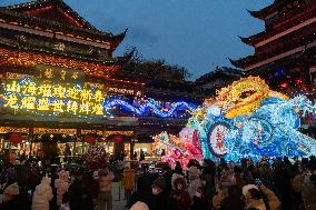 A Folk Lantern Festival at Yu Garden Shopping Aall in Shanghai