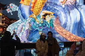 A Folk Lantern Festival at Yu Garden Shopping Aall in Shanghai