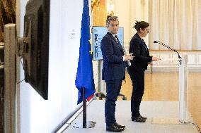 Press Conference about the Olympic Flame Route - Paris