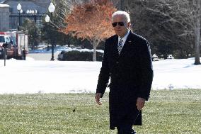 President Biden Hold A White House Arrivals