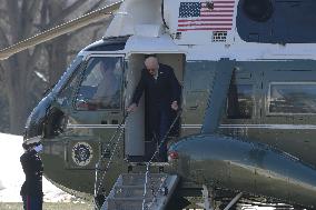 President Biden Hold A White House Arrivals