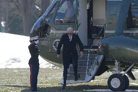 President Biden Hold A White House Arrivals