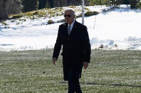 President Biden Hold A White House Arrivals