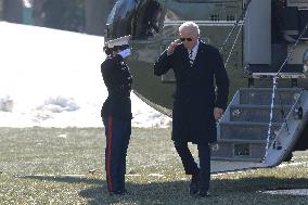 President Biden Hold A White House Arrivals