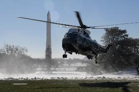 President Biden Hold A White House Arrivals