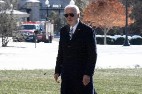 President Biden Hold A White House Arrivals