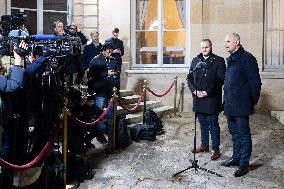 Farmers Unions meet with French Prime Minister - Paris