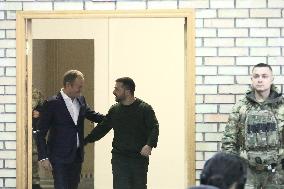 Volodymyr Zelenskyy and Donald Tusk meet with students in Kyiv