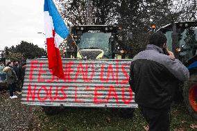 Farmers Block Golfech Nuclear Power Station - South Western France