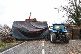 Farmers Block Golfech Nuclear Power Station - South Western France