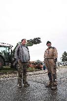 Farmers Block Golfech Nuclear Power Station - South Western France