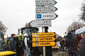 Farmers Block Golfech Nuclear Power Station - South Western France