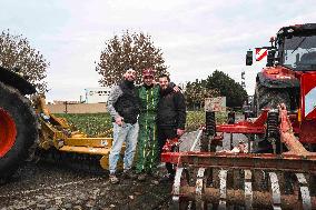 Farmers Block Golfech Nuclear Power Station - South Western France