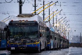 Bus Vancouver Transit Strike