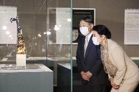 Japan's emperor, empress visit exhibition