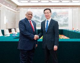 CHINA-BEIJING-HAN ZHENG-DJIBOUTIAN NATIONAL ASSEMBLY-SPEAKER-MEETING (CN)