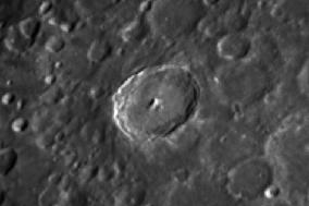 Lunar Surface At Telescope