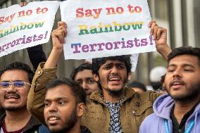 Protest Against LGBTQ Community In Dhaka