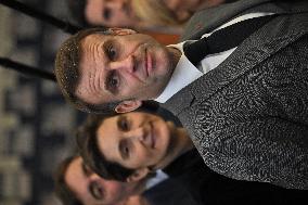 Macron Visits INSEP - Paris