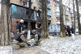Police record consequences of Russian shelling in Kyiv region