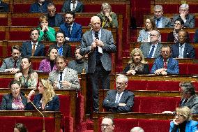 Questions to the government at the National Assembly - Paris