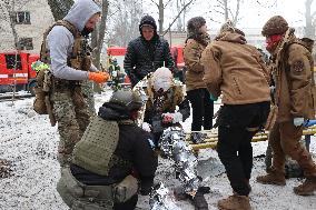 Russian troops shell Kharkiv