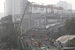 Elevated Expressway Being Built In Dhaka, Bangladesh