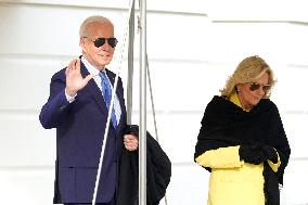 Joe Biden departs to Manassas - Washington