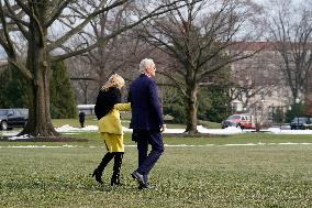 Joe Biden departs to Manassas - Washington