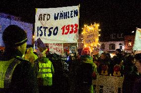 Protest Against AFD (Alternative For Germany)  In Eitorf