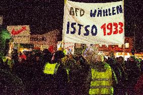 Protest Against AFD (Alternative For Germany)  In Eitorf