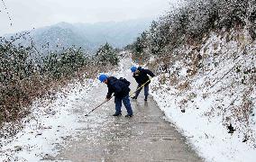 Low Temperature Freezing Disaster Level IV Emergency Response in Liuzhou