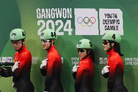 (SP)SOUTH KOREA-GANGNEUNG-WINTER YOUTH OLYMPIC GAMES-SHORT TRACK SPEED SKATING-MIXED TEAM RELAY