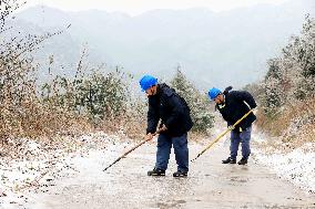 Low Temperature Freezing Disaster Level IV Emergency Response in Liuzhou