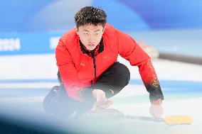 (SP)SOUTH KOREA-GANGNEUNG-WINTER YOUTH OLYMPIC GAMES-CURLING-MIXED TEAM ROUND ROBIN SESSION-CHN VS USA