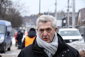 Filippo Grandi visits Irpin