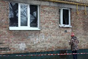 Aftermath of January 23 Russian missile attack on Kyiv