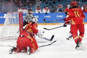 (SP)SOUTH KOREA-GANGNEUNG-WINTER YOUTH OLYMPIC GAMES-ICE HOCKEY-WOMEN'S 3 ON 3-SEMIFINALS-CHN VS KOR