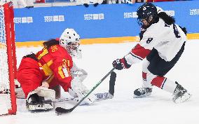 (SP)SOUTH KOREA-GANGNEUNG-WINTER YOUTH OLYMPIC GAMES-ICE HOCKEY-WOMEN'S 3 ON 3-SEMIFINALS-CHN VS KOR