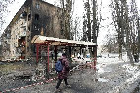 Aftermath of January 23 Russian missile attack on Kyiv